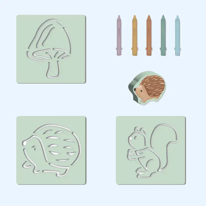 Belliani Bath Crayons – Forest Animal Drawing Set for Kids