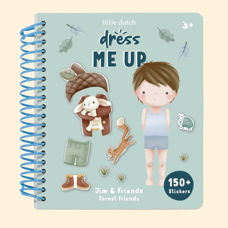 Belliani Forest Friends Dress-Up Book – Reusable Sticker Play Set