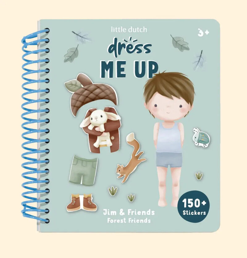 Belliani Forest Friends Dress-Up Book – Reusable Sticker Play Set
