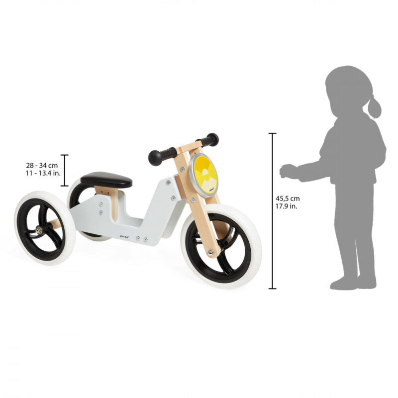 Wooden 2 in 1 Tricycle Bike - Image 4