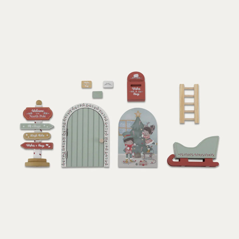 Belliani Christmas Mini Door Set – Festive Holiday Decor with Accessories - Image 3