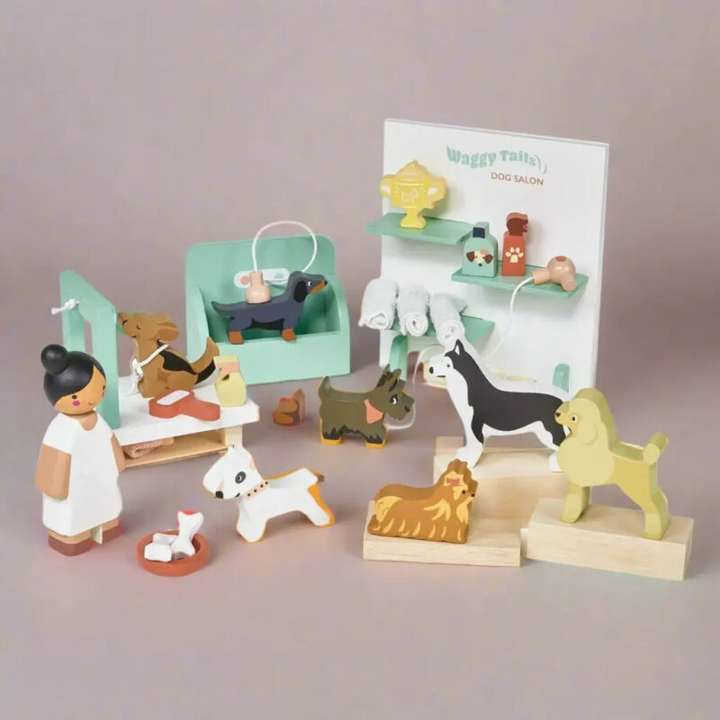 Belliani Waggy Tails Dog Salon Playset – Interactive Pet Grooming Toy
