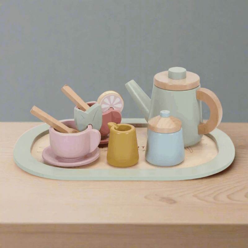Belliani Pink Play Kitchen & Tea Set Bundle with Crown – Pretend Play Set - Image 14